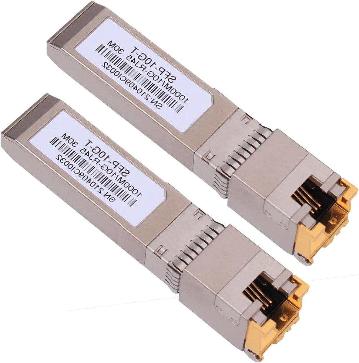 Netwerk Modules - SFP+ Transceivers - Netwerk Uitbreiding - Multi-snelheid 10G - 2 Stuks - Zilver