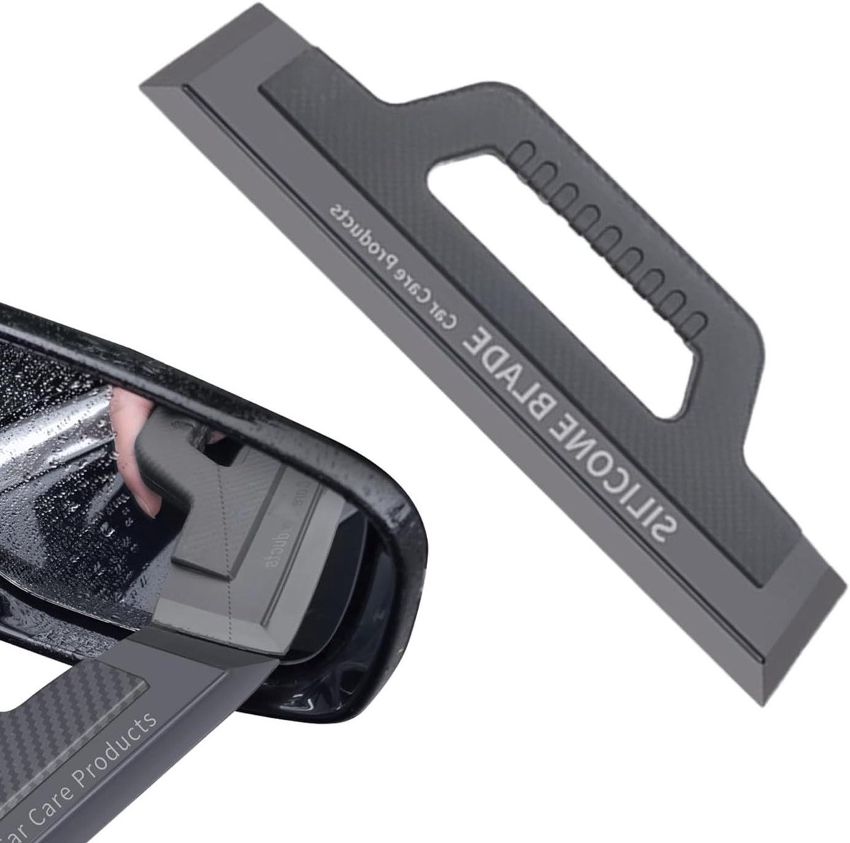 Auto Glaswisser - Ruitenreiniger Tool - Streeploos Reinigen - Geïntegreerde Vorming - Universeel - Donkergrijs