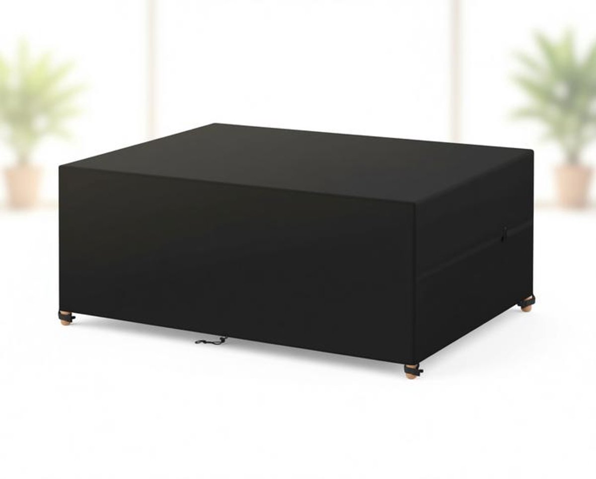 ElleMooi Waterdichte afdekhoes voor tuinmeubelen 200x90x75 cm - 420D Oxford - Zwart