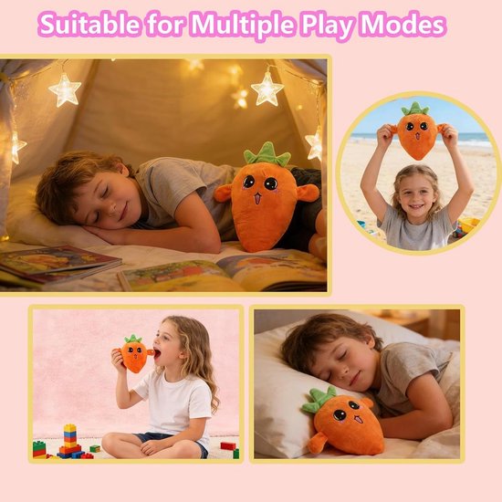 Interactief Pluche Speelgoed - Muziek Knuffel - Educatief Spel - Vormen en Kleuren - 23 x 21 x 10.5 cm — afbeelding 2