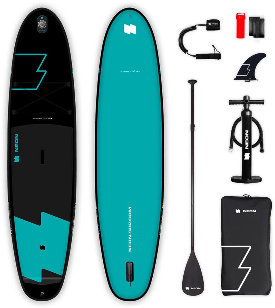 NEON opblaasbaar stand up paddle board met kajakfunctie – blauw – 10’7 x 33 x 6 inch – compleet pakket