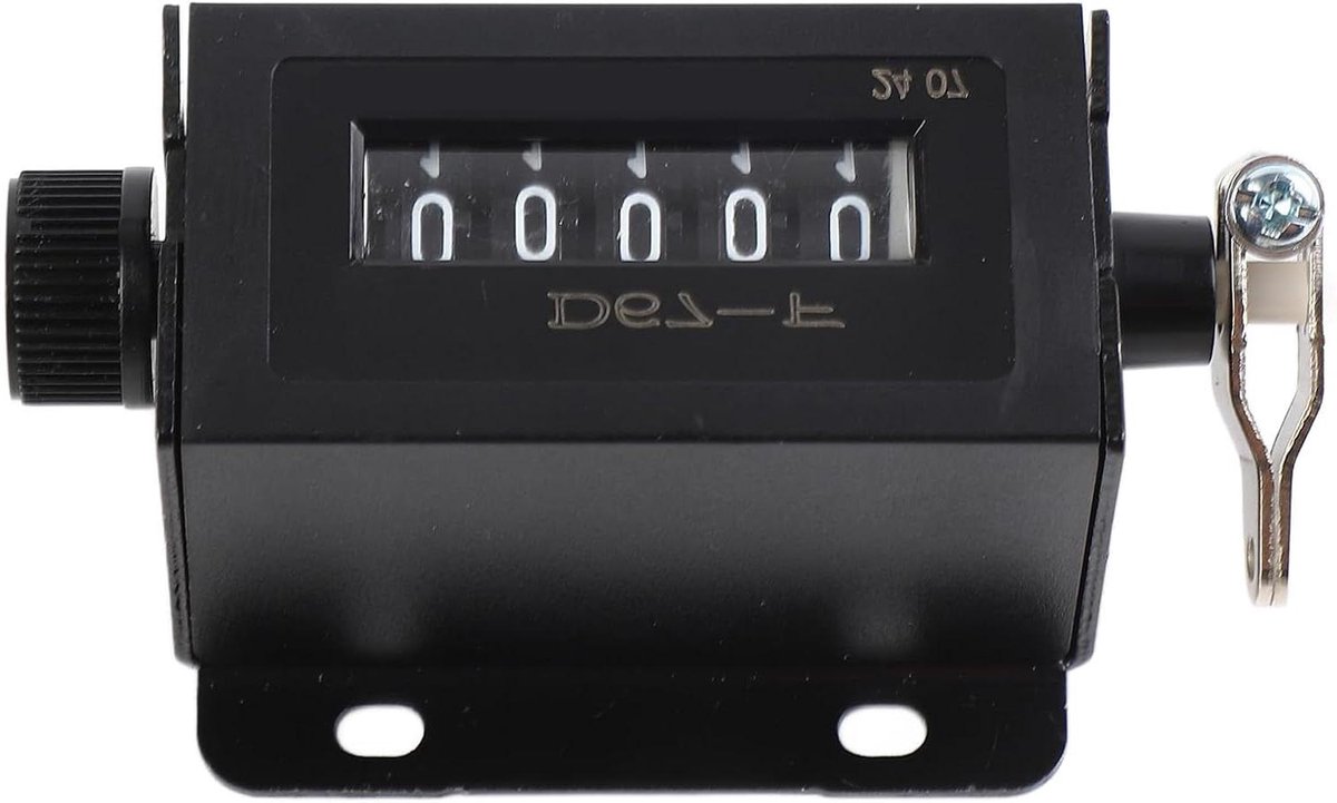 Mechanische Teller - Handmatige Teller - Productie Tellen - Zelf Resetbaar - 0-99999 - Metaal