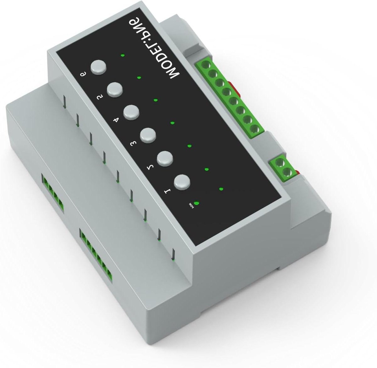 Slimme Relais Module - Wifi Schakelaar - Domotica Automatisering - Zes Kanalen 16A - 15 x 15 x 10 cm