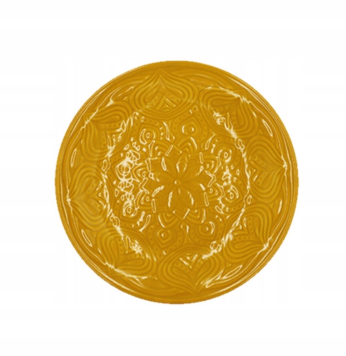 Lubiana Oosters Geel Porseleinen Dinerbord 25 cm