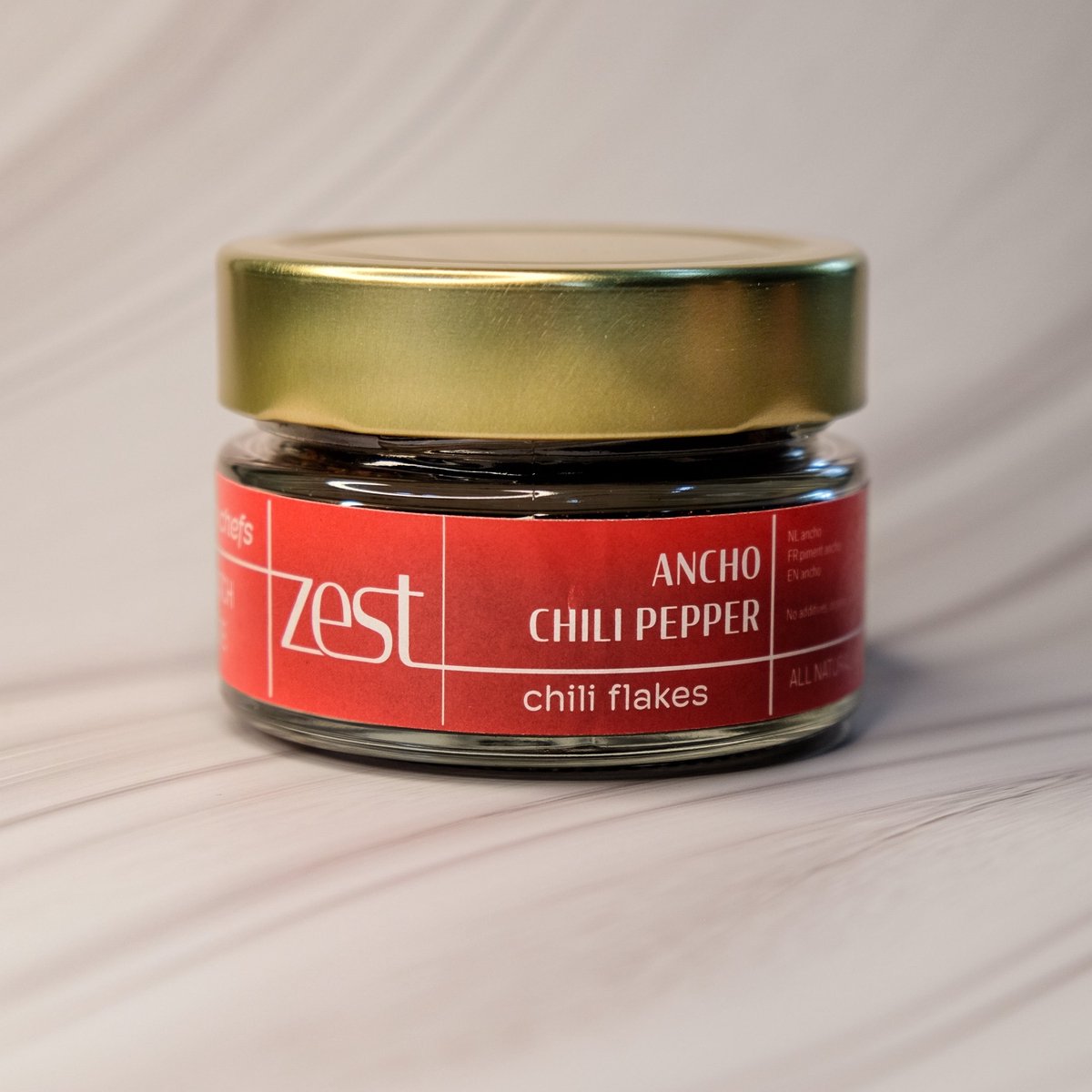 Ancho Chili Flakes – Mild-Fruitige Chilivlokken 45g – ZEST Spices