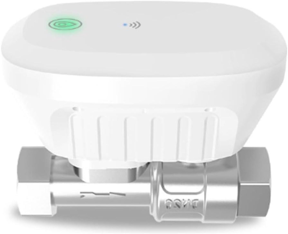 Slimme Waterklep - Watermeter Controller - Watermanagement Thuis - App Bediening - DN20 - Grijs