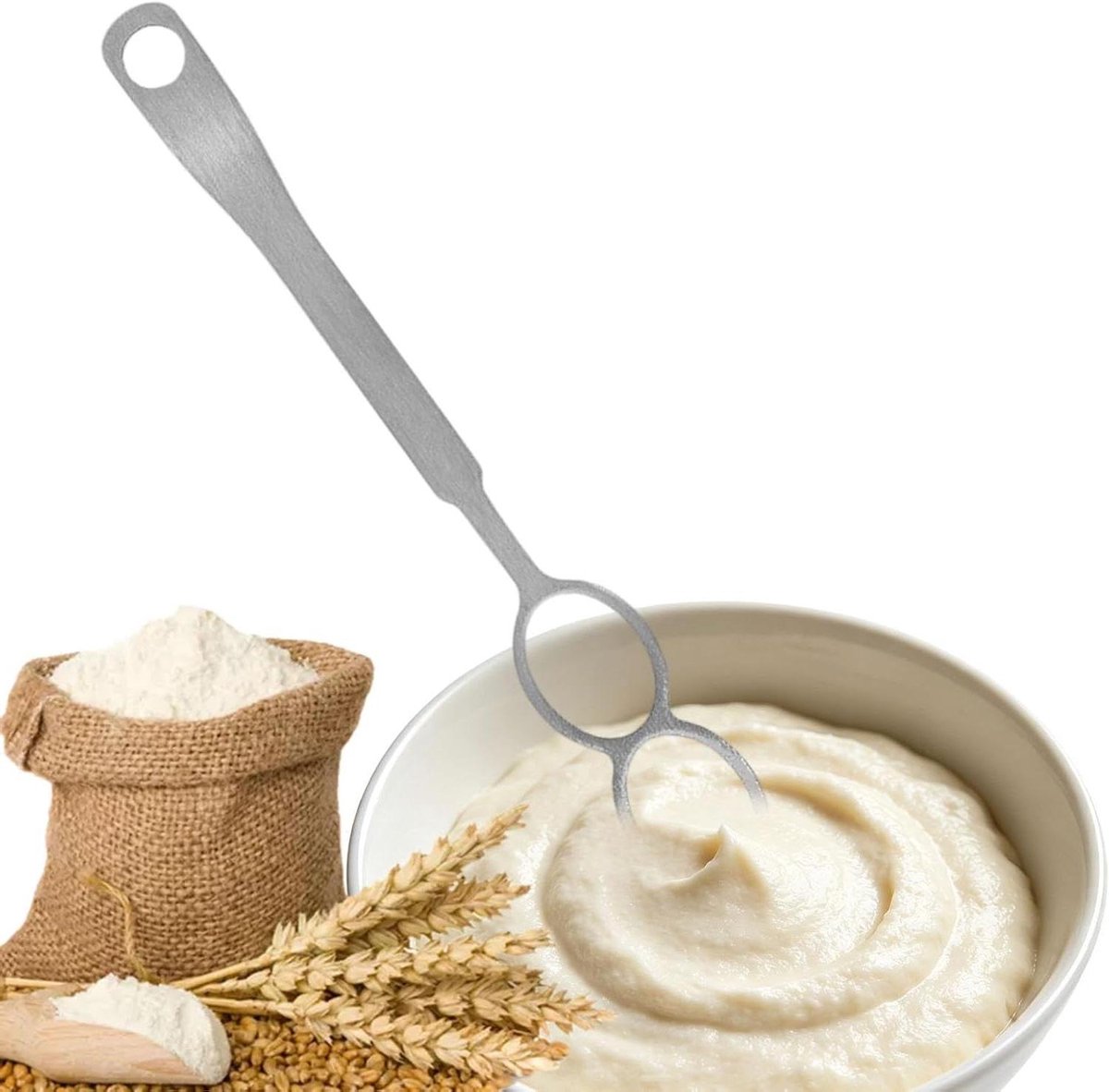 Eierklopper - Keukenmixer Garde - Beslag Maken - Roestvrij Staal - 16.8 cm - Zilver