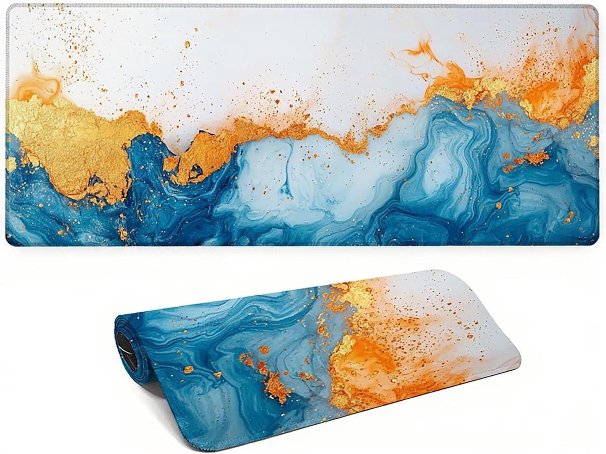 Bureauonderlegger XXL - Groot werkblad - Comfortabel werken - Vloeistofafstotend oppervlak - 120 x 60 cm - Zwart