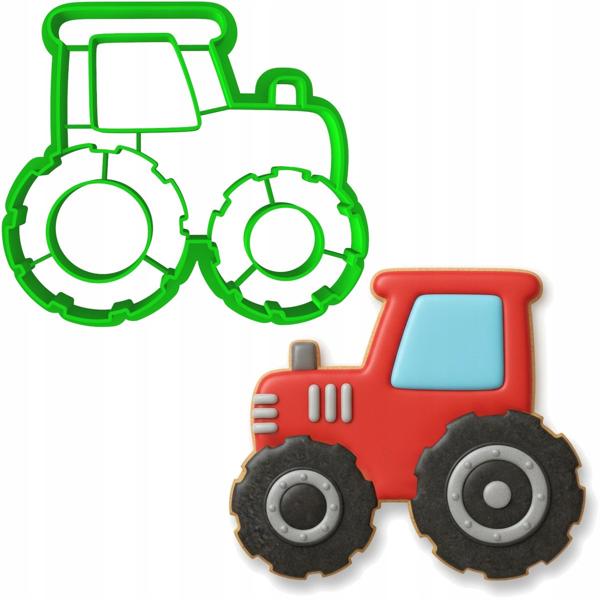 Koekjesvorm Tractor - Koekjesvorm voor Koekjes en Peperkoek - 8cm