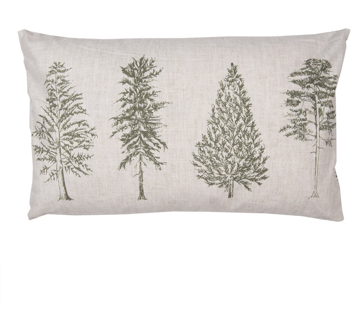Clayre & Eef Sierkussen Beige Synthetisch Kerstbomen