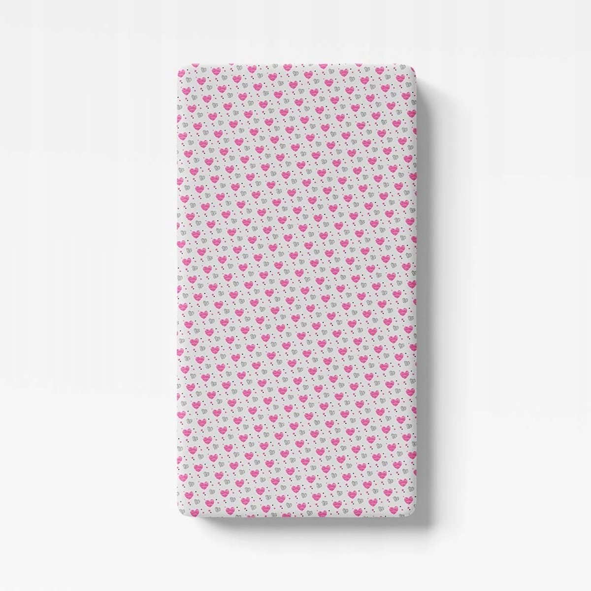 Eevi Kinderbedlaken met elastiek 120x60 cm Hartjes
