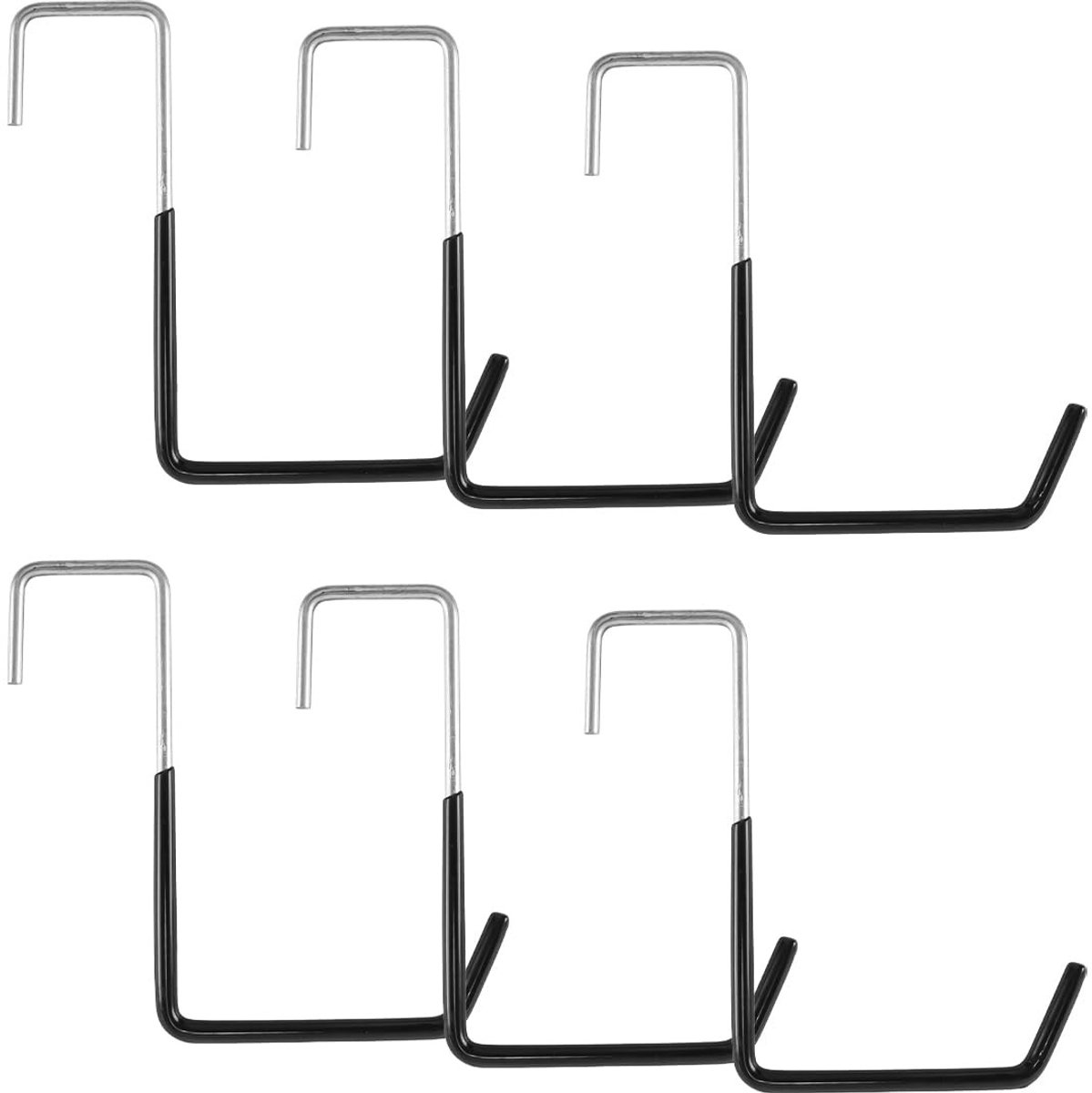 Dailygoods- Fietshaken - 6 stuks - Stevig en duurzaam - Opberghaken garage - Gordinghaken voor ladders/sportuitrusting - Gegalvaniseerd staal - Breukvast en roestvast