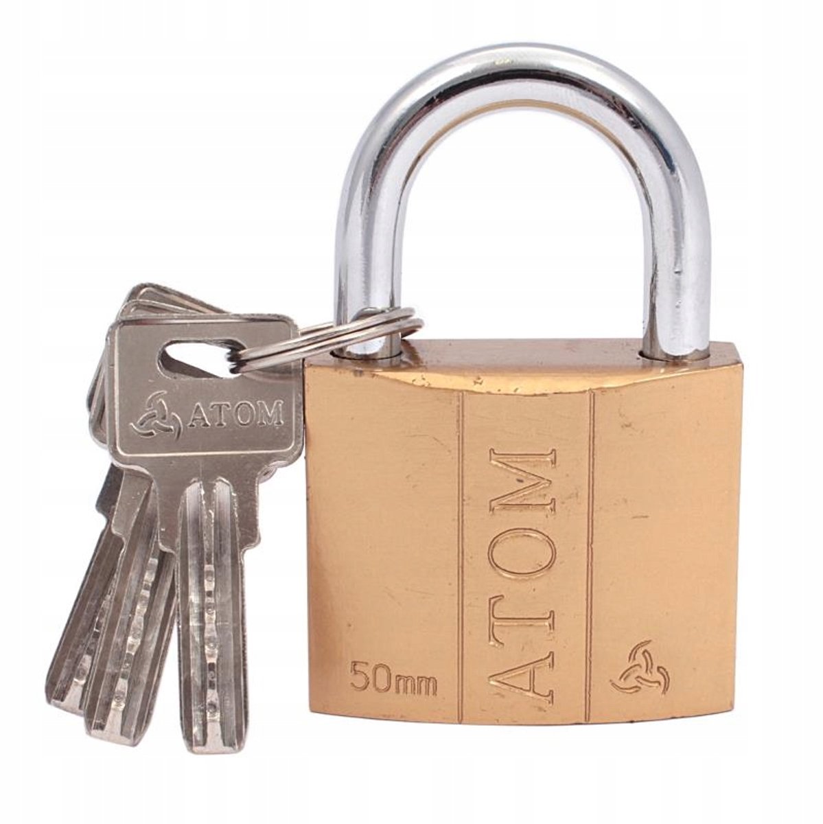 IJzeren Hangslot ATOM 50mm met Codesleutel