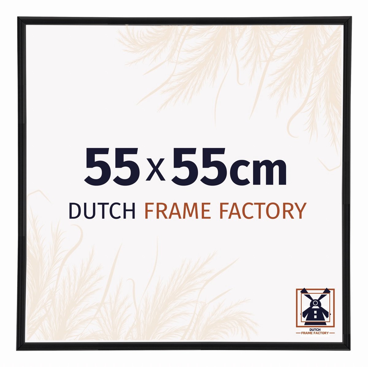 Dutch Frame Factory Fotolijst 55x55 cm - Kunststof - Zwart Mat - Angers