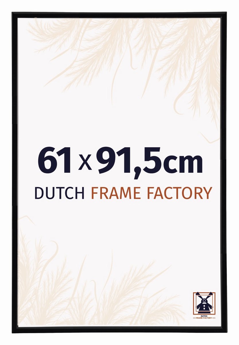 Dutch Frame Factory Fotolijst 61x91,5 cm - Kunststof - Zwart Hoogglans - Angers