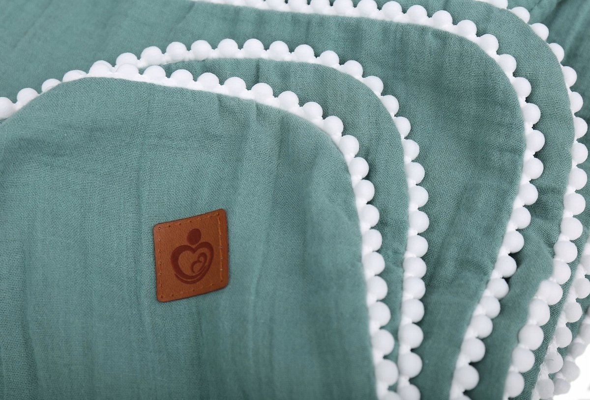 Babymam Mousseline Dekentje met Beer Knuffel - Cadeauset