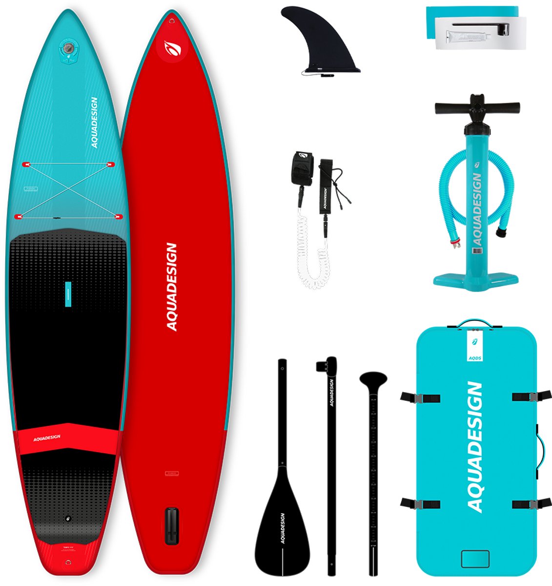 Tempo Fusion opblaasbaar stand up paddleboard touring supboard 11’6 x 31 x 6 lichtgewicht en stabiel