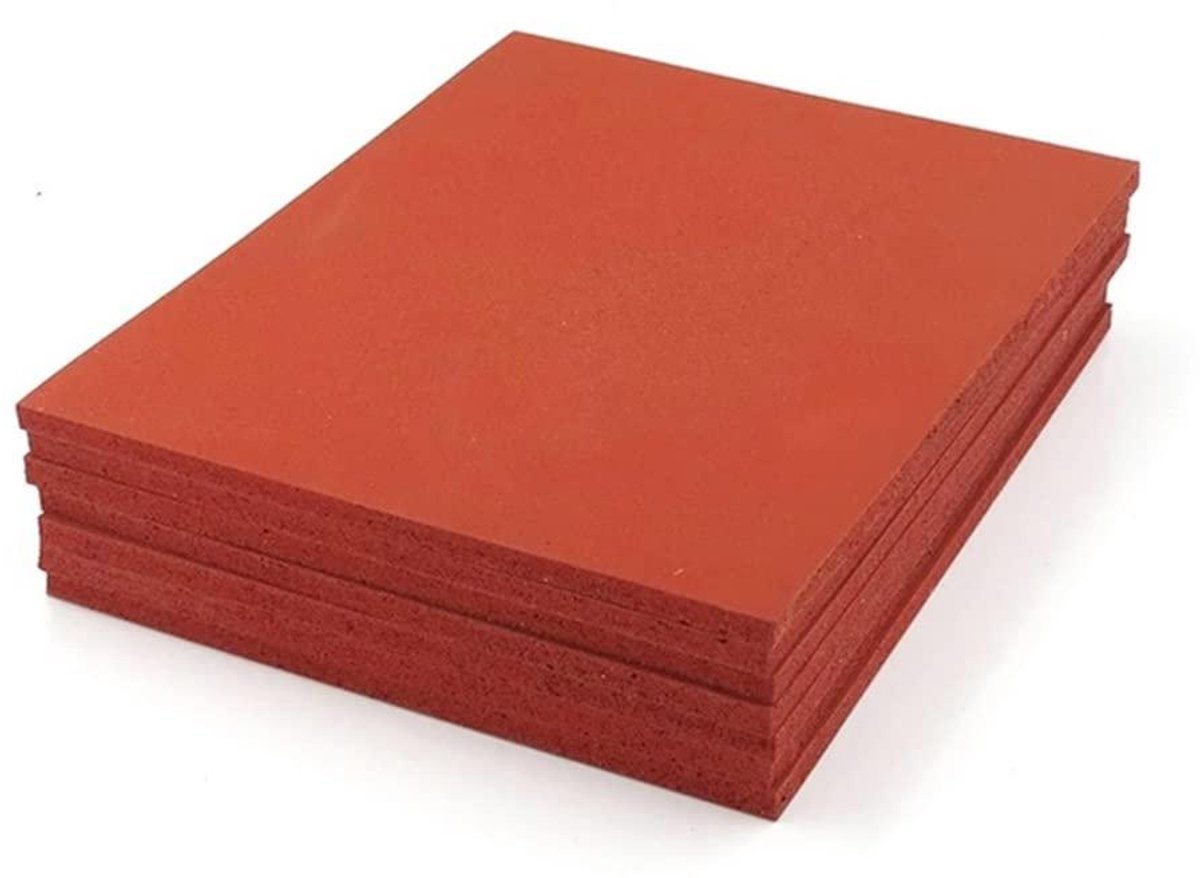 Industriële Sponsmat - Schuimrubber Plaat - Vloer Bescherming - Hittebestendig - 3mm Dik - Zwart