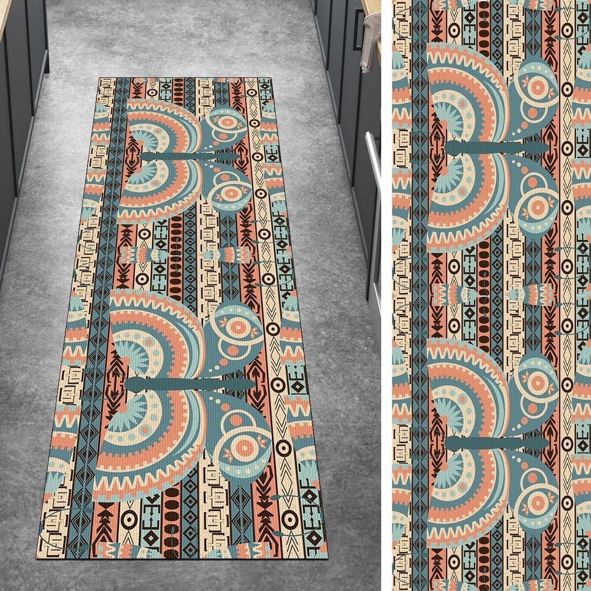 Lopers tapijt - Vloerkleed runner - Hal entree - Antislip onderkant - 80x400cm - Beige gro