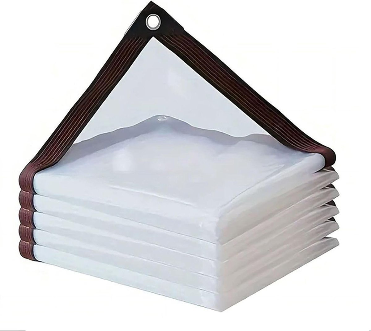 Waterdicht Zeil - Beschermzeil Sterk - Tuinmeubelen Beschermen - Versterkte Ogen - 150 x 390 cm - Transparant