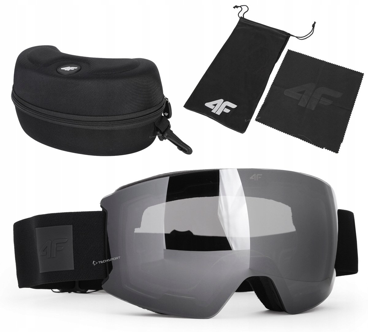 4F Ski- & Snowboardbril met S2 spiegelende lens, UV400 bescherming