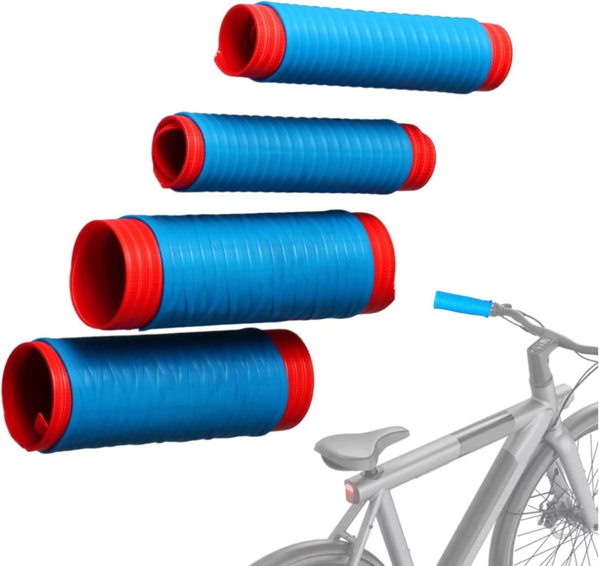 Stuurafdekking Motor - Remhendelhoezen - Verbeterde Grip - Antislip Siliconen - Universeel Ontwerp - Blauw