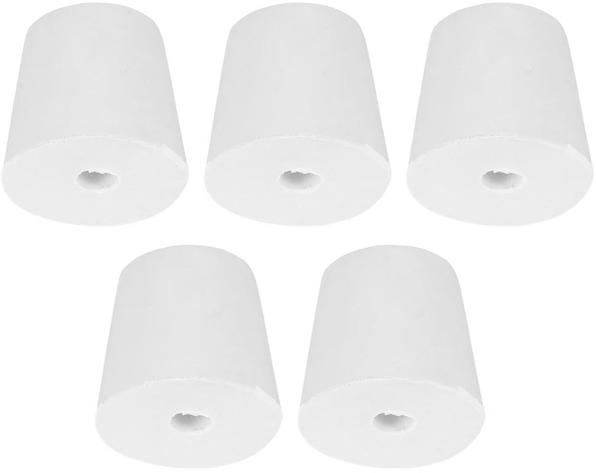 SOUQONE- Rubberen Stop 5 Stuks - Taps Toelopende Afdichting - Laboratoriumstop - Silicone Pluggen - Bodemdiameter 26 mm - Bovendiameter 33 mm - Afdichtstop