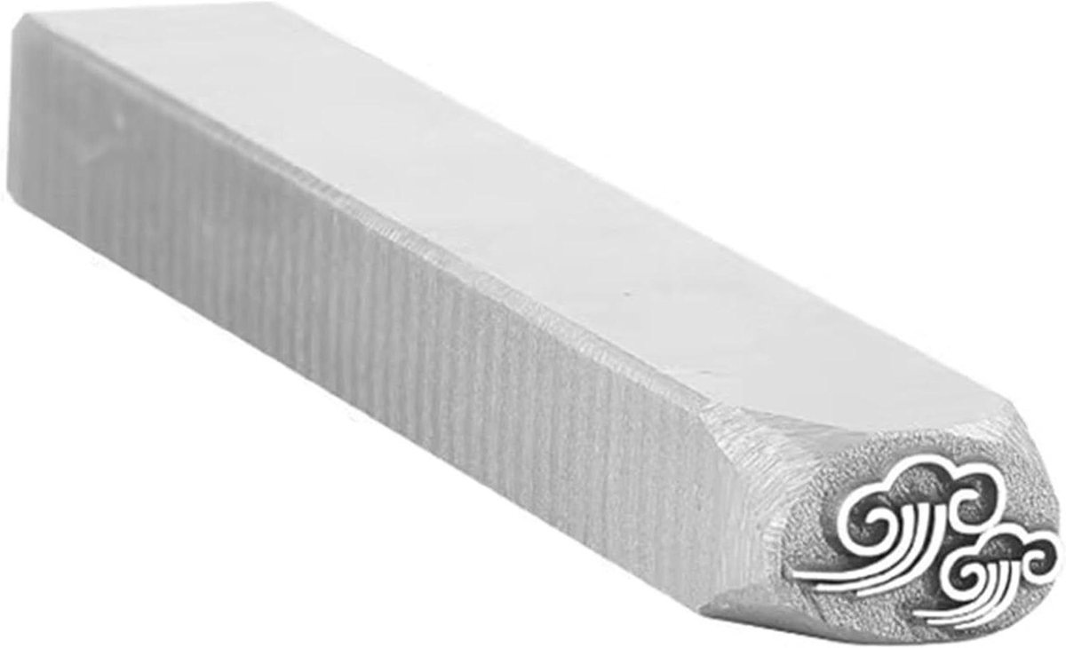 Metalen ontwerpstempel - Metaal stempelset - Sieraden maken - Gegalvaniseerd koolstofstaal - 74 mm - Meerkleurig