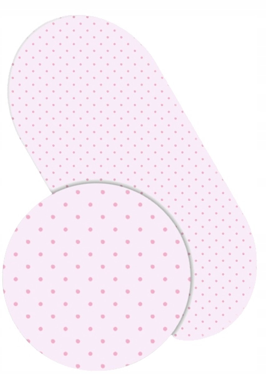 Babymam Hoeslaken Kinderwagen 38x80cm Katoen Roze Stippen