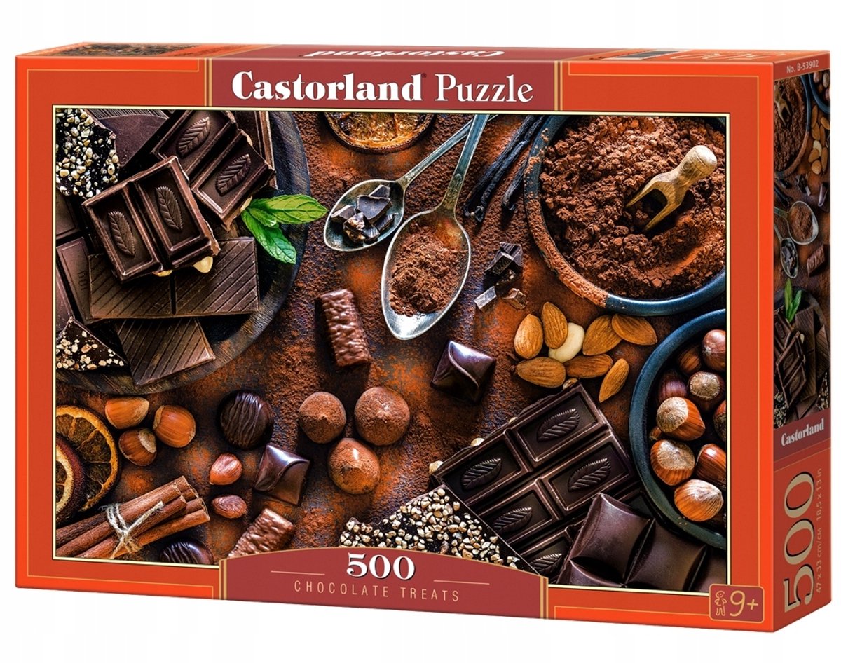 Educatieve Logische Puzzel 500 Stukjes - Cacao Thema