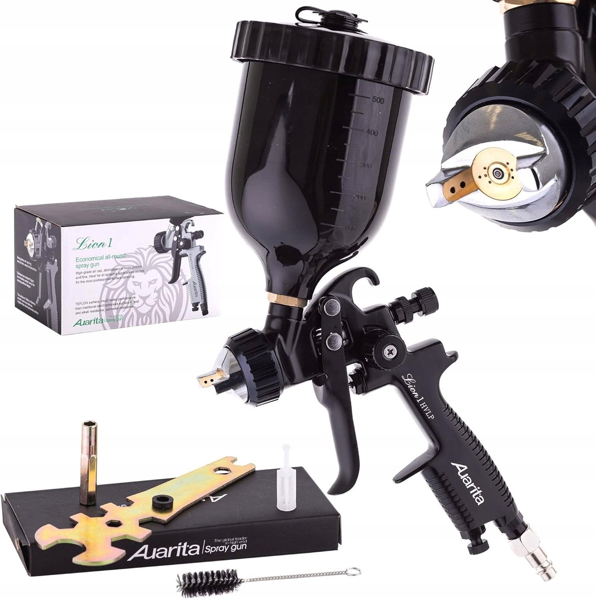 Auarita LION-1-1.7 HVLP Verfspuitpistool 1.7mm 600ml
