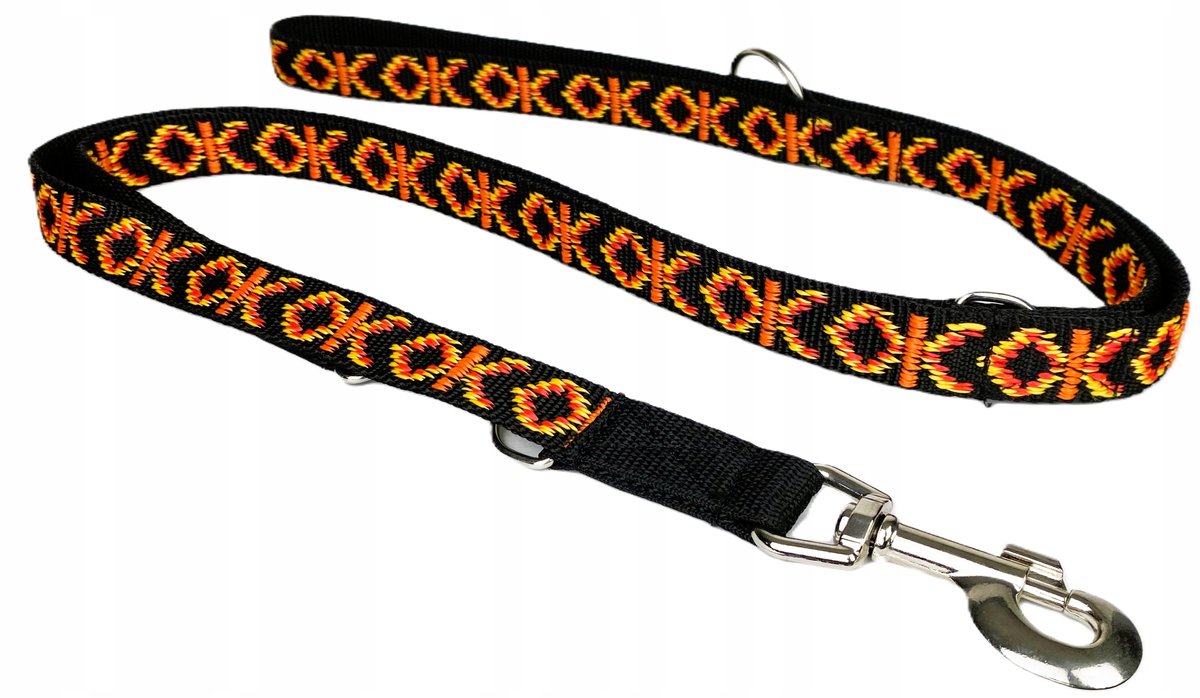 Verstelbare Hondenlijn 225 cm / 25 mm - Sterk Jacquard Band