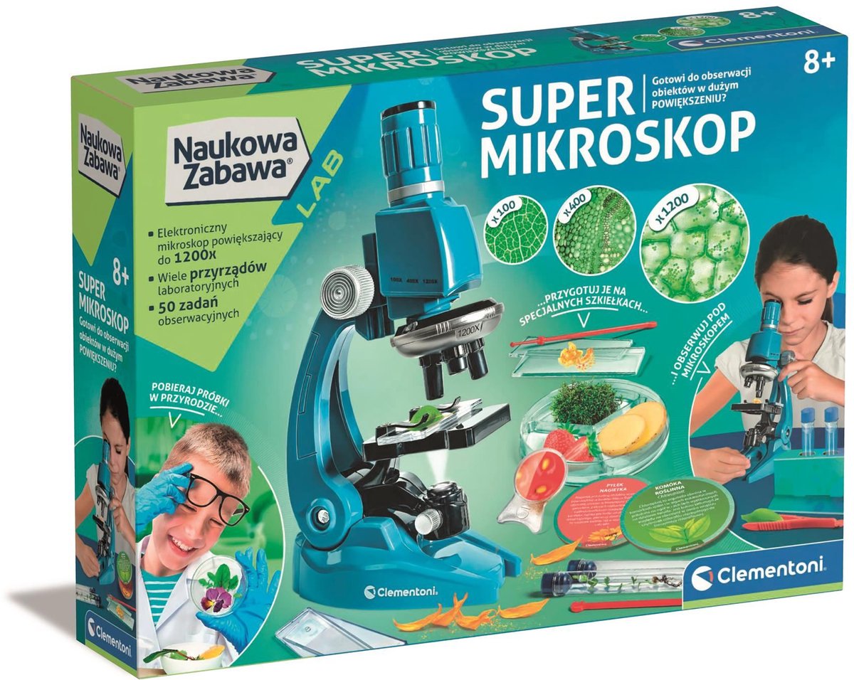 Clementoni Super Microscoop Set - Leerzaam & 1200x Vergroting