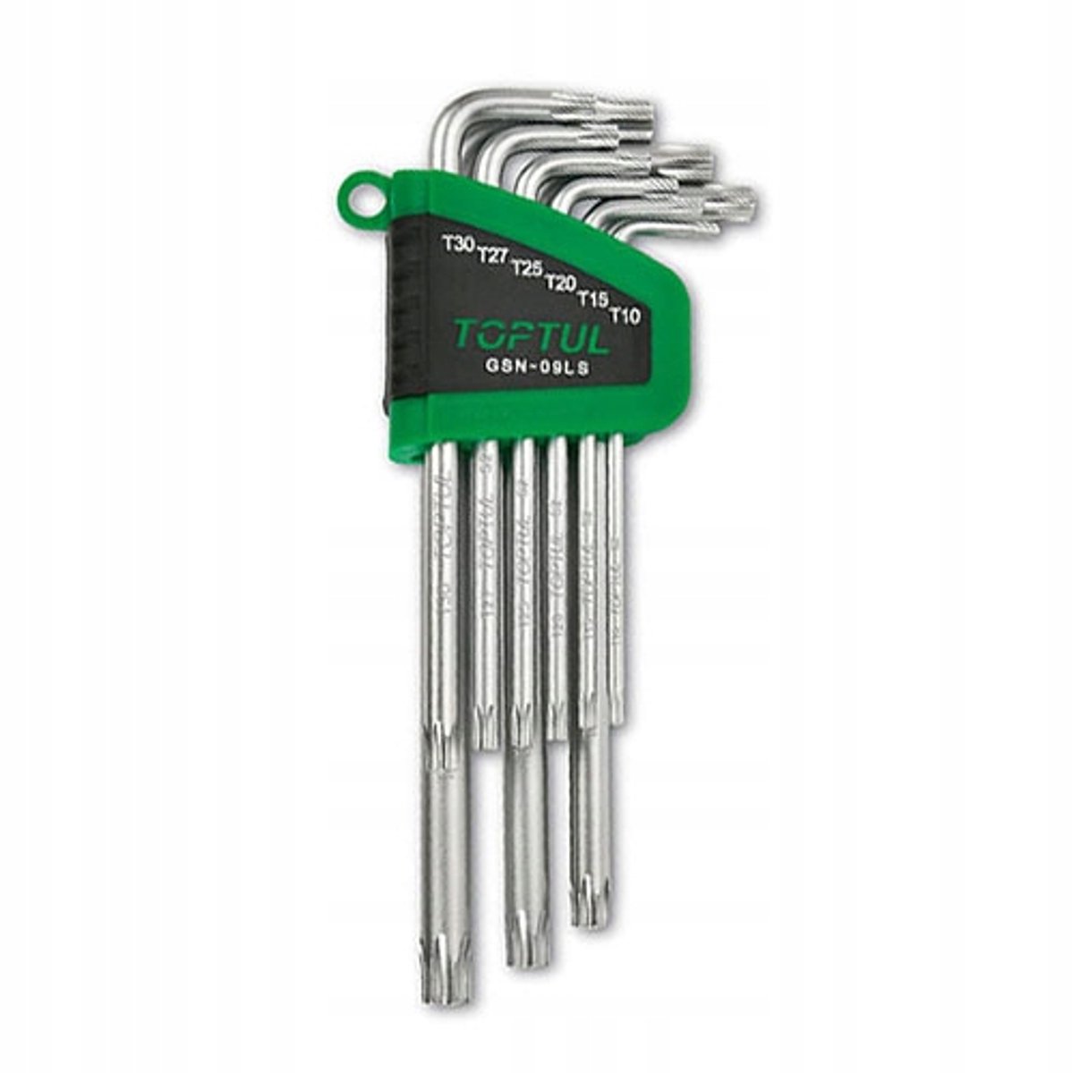 TOPTUL Torx inbussleutelset lang T10-T50 9 delig
