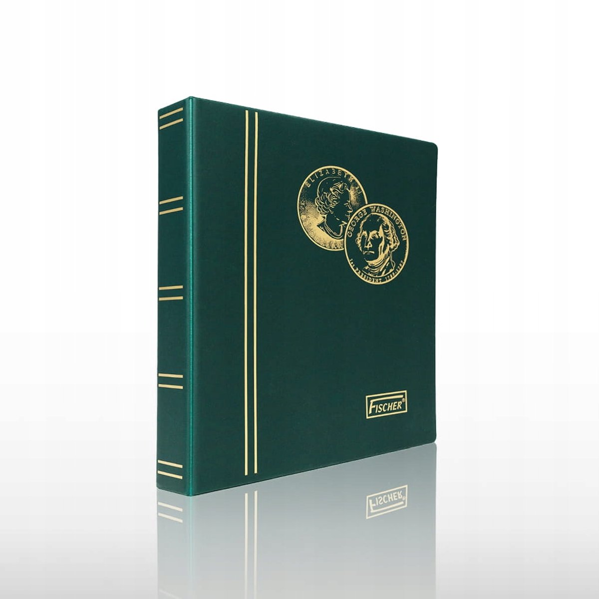Fischer Muntalbum Premium Groen - Capaciteit 224 Munten