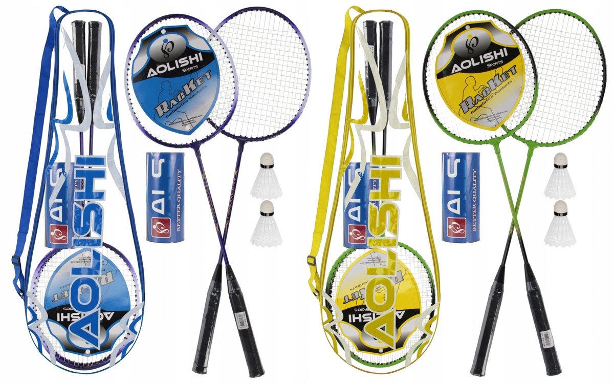 Badmintonset met rackets en shuttles - Mega Creative