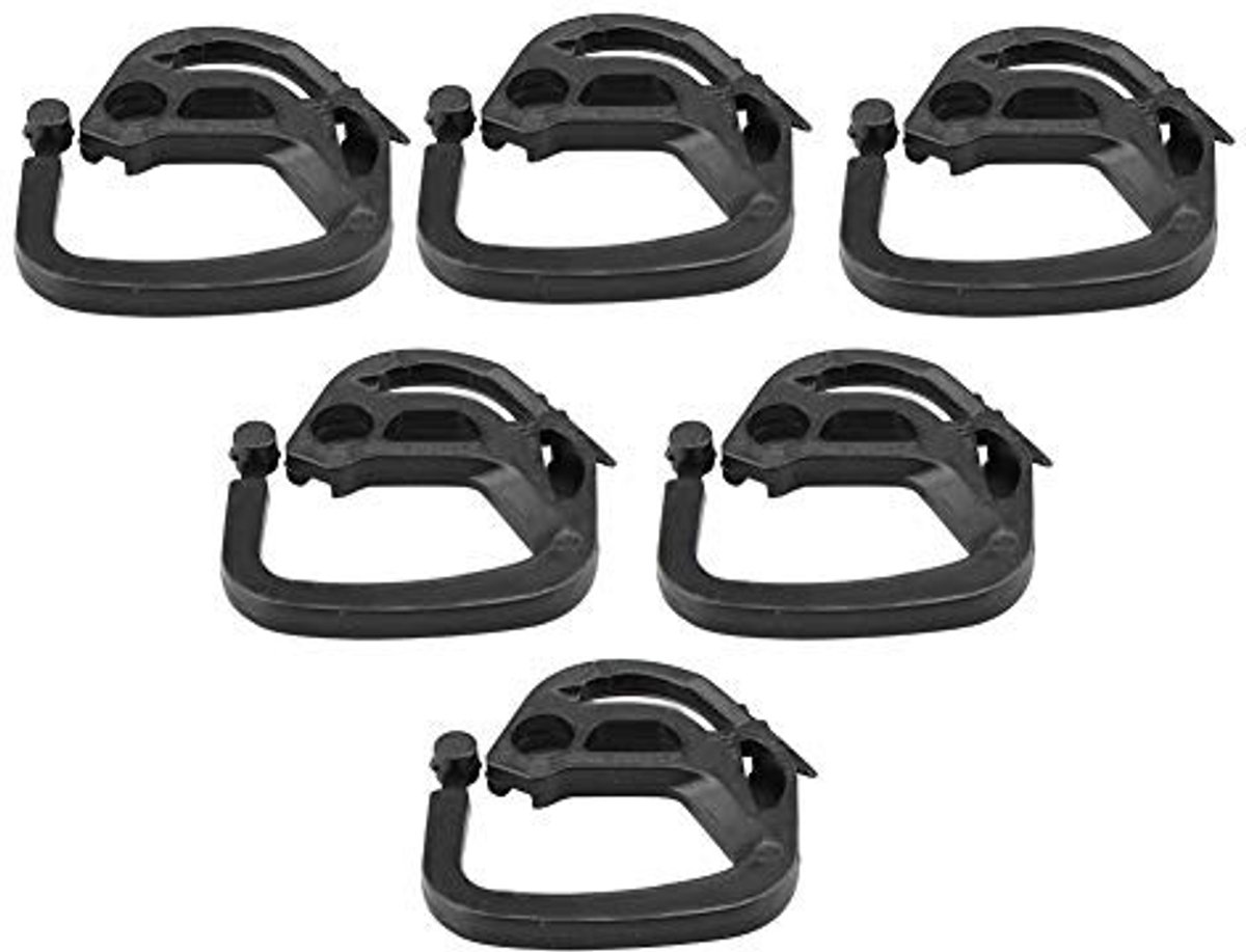 Dailygoods- Haak 100 Stuks - Kunststof - Duurzaam - Schaduwstof - Ophanghaken - Afmetingen 3,5x3,3 cm - Gloednieuw - Ophanghaak