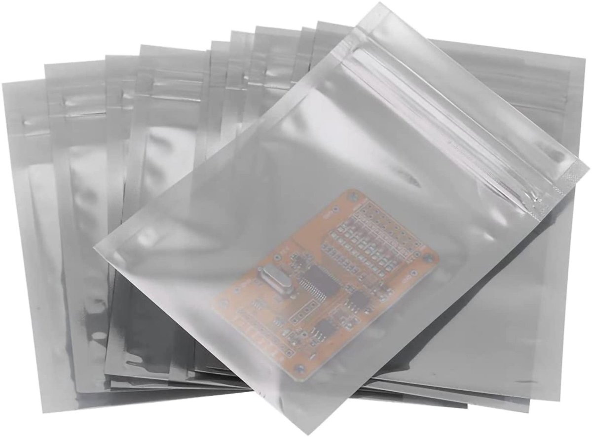 Dailygoods - Antistatische hersluitbare zak - 100 stuks - Waterdicht en recyclebaar - Transparant - Bescherming voor elektronische componenten - 6.5 x...
