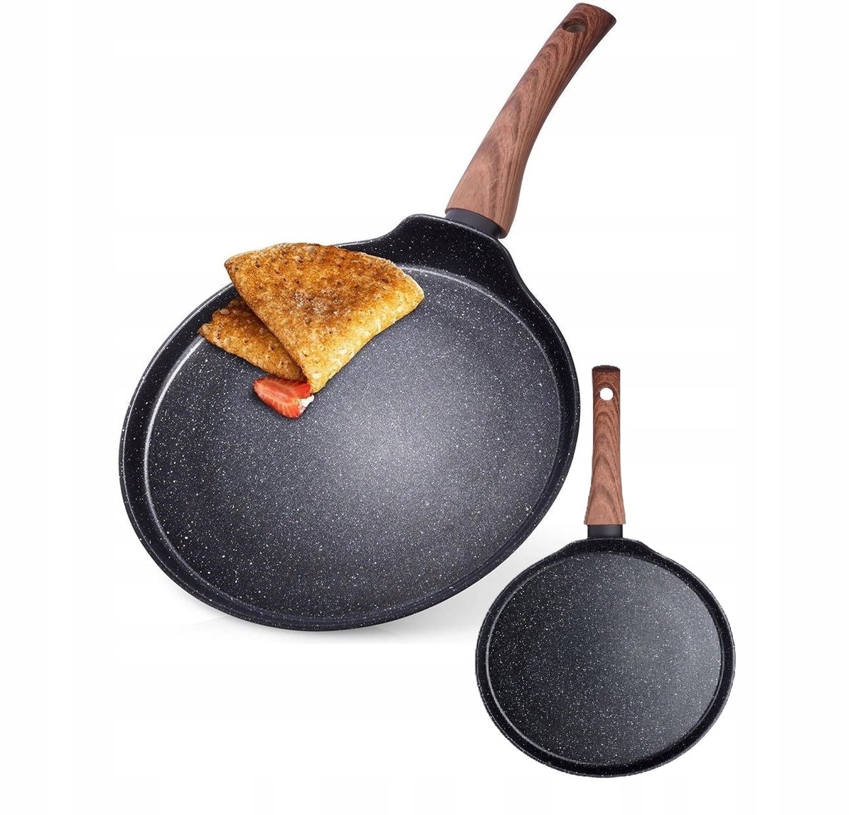 Granit Pannenkoekenpan 26cm - Anti-aanbak - Gas & Inductie