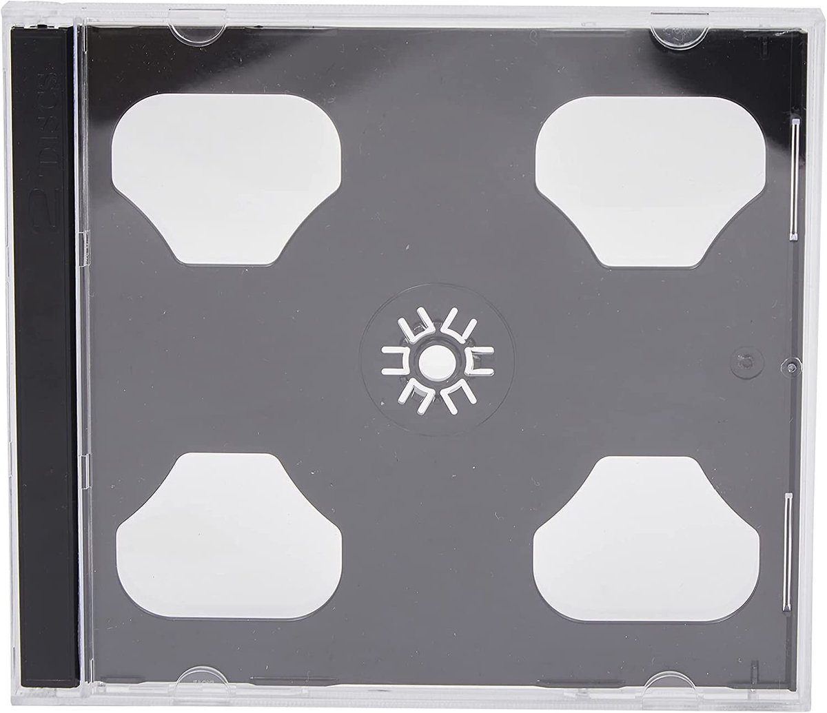 JHUBERS - Double CD Case - Set van 5 - Milky Plastic - Geschikt voor 2 Disc Capaciteit - Bescherming voor je muziek - Compact - Duurzaam - Voor CD'...