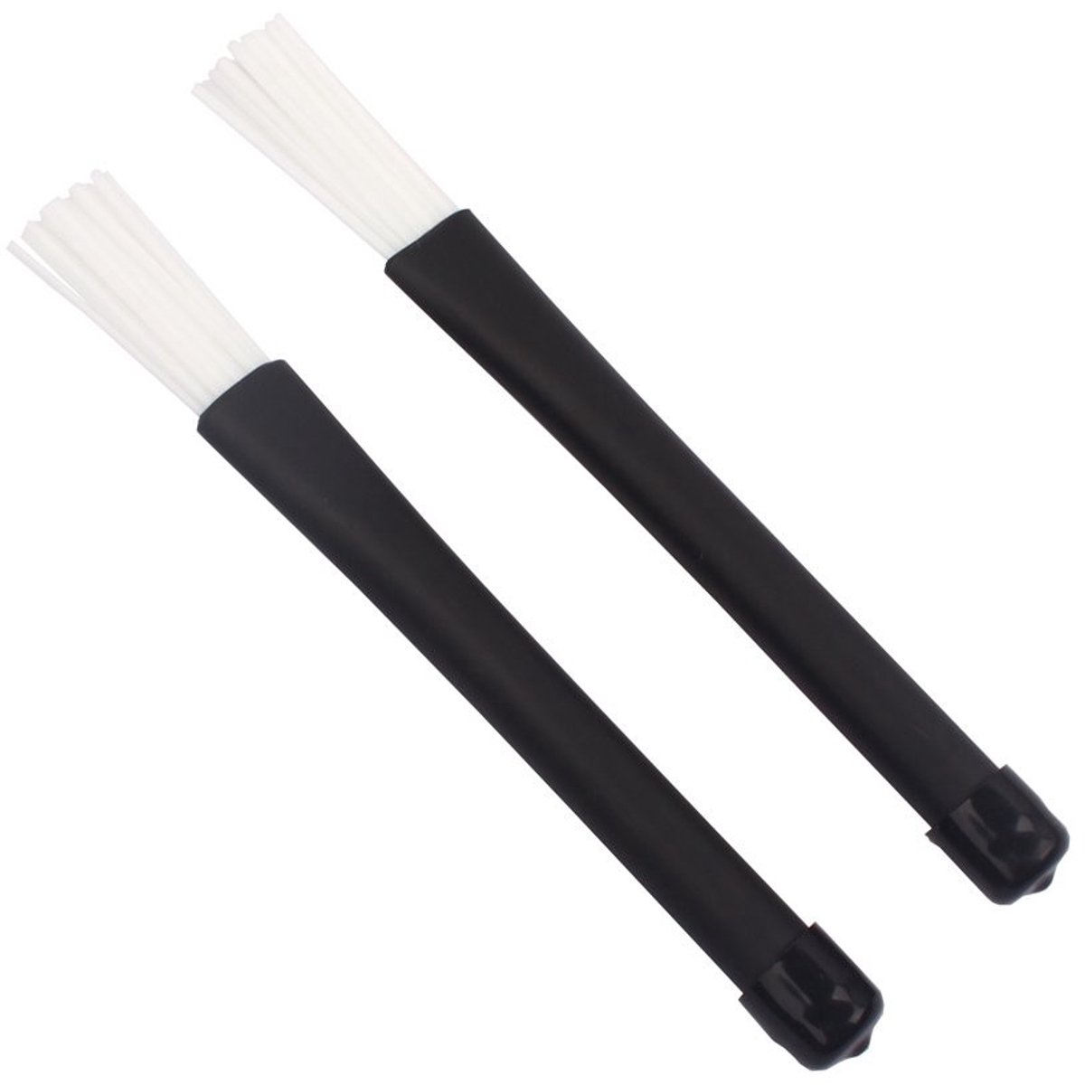 JHUBERS- Drumsticks Telescopisch - Jazz Drum Borstels - Rubber Handgrepen - Blauwe Nylon Borstels - 32 cm Lengte - Perfecte Balans - Drumborstels