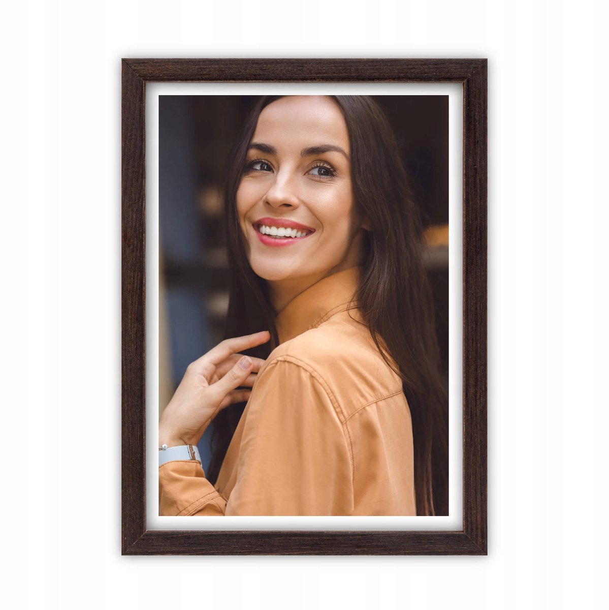Houten Fotolijst 13x18 cm - Strak Design, Bruin