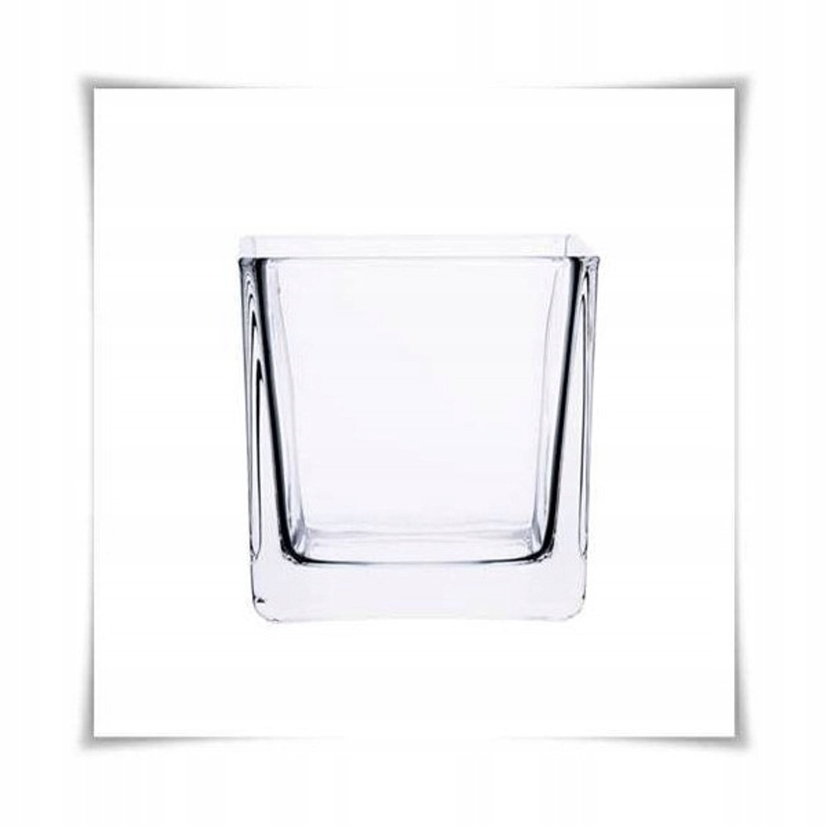 Sigma-Glazen Vaas Vierkant Glas 8x8cm - Stijlvolle Decoratie