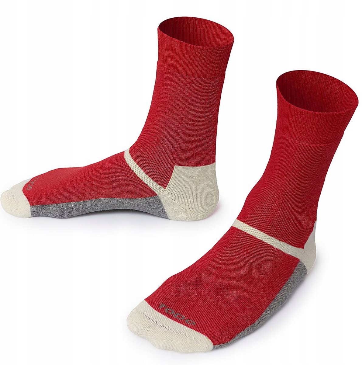 Todo Wool Tiger Merino Wandelsokken Warm & Zacht Rood