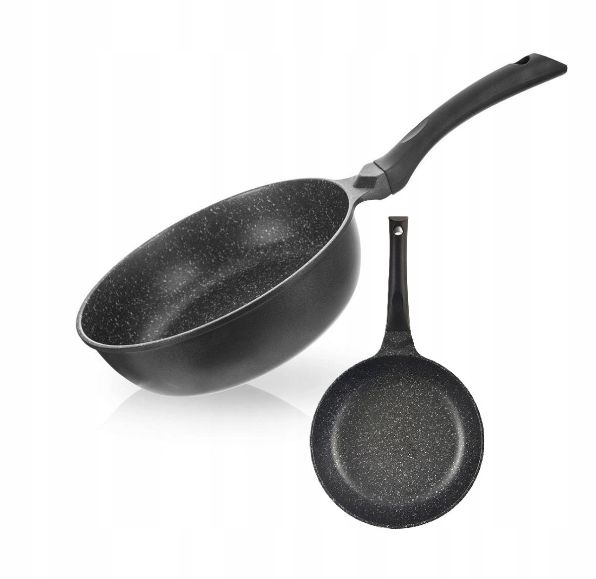 Diepe Koekenpan met Granietlook - 24cm - Geschikt voor Inductie