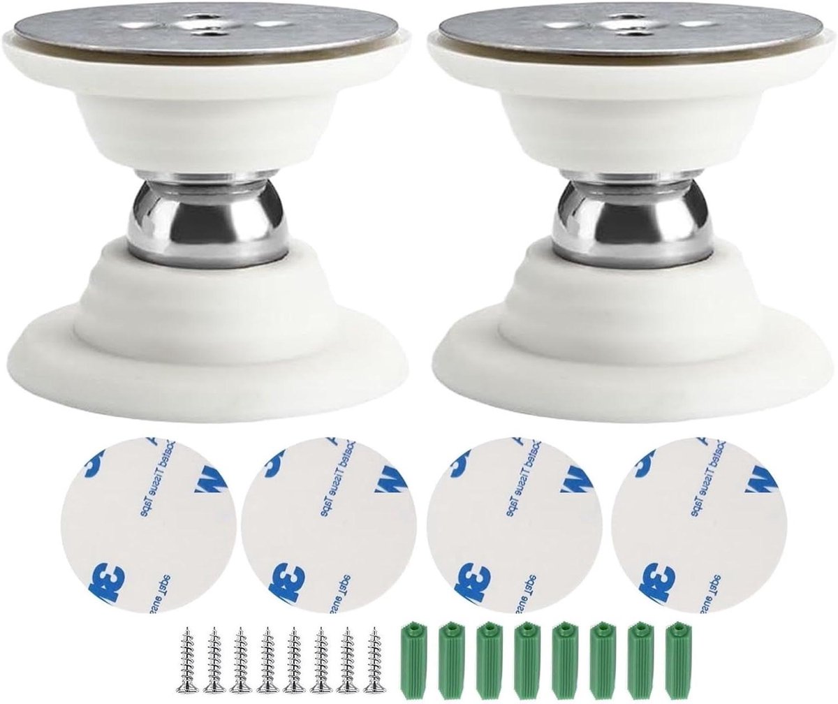 Deurstickers Set - Deurstopper - Deuren Open Houden - Zonder Boren - 2 Stuks - Wit
