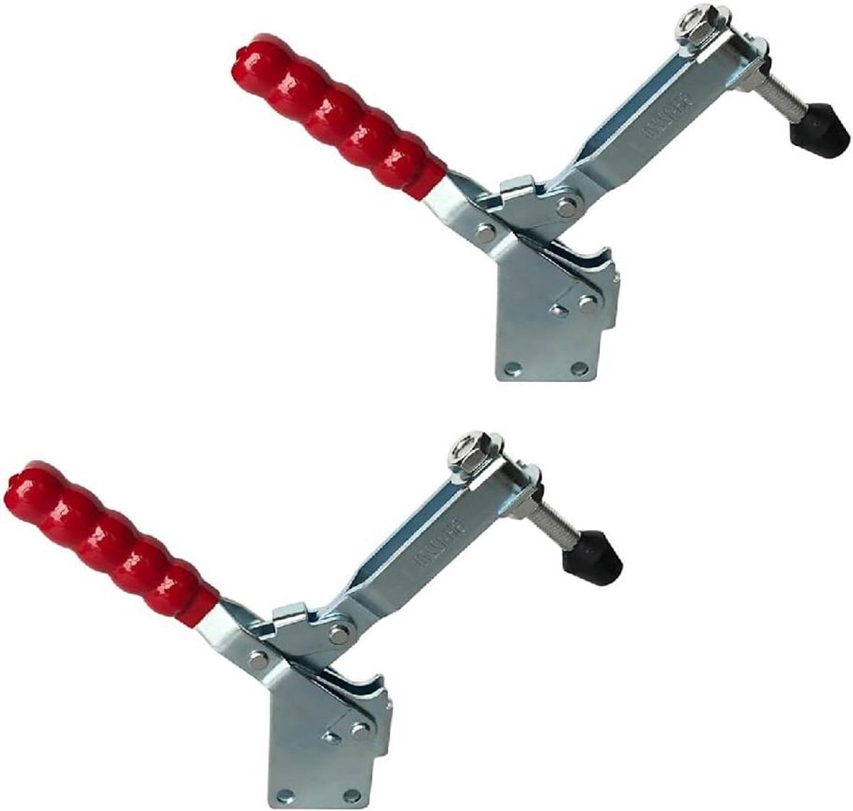 Verticale Tuimelklem - Werkstukhouder - Werkstukken Vastzetten - Hoge Houdkracht - 340 kg - Rood Handvat
