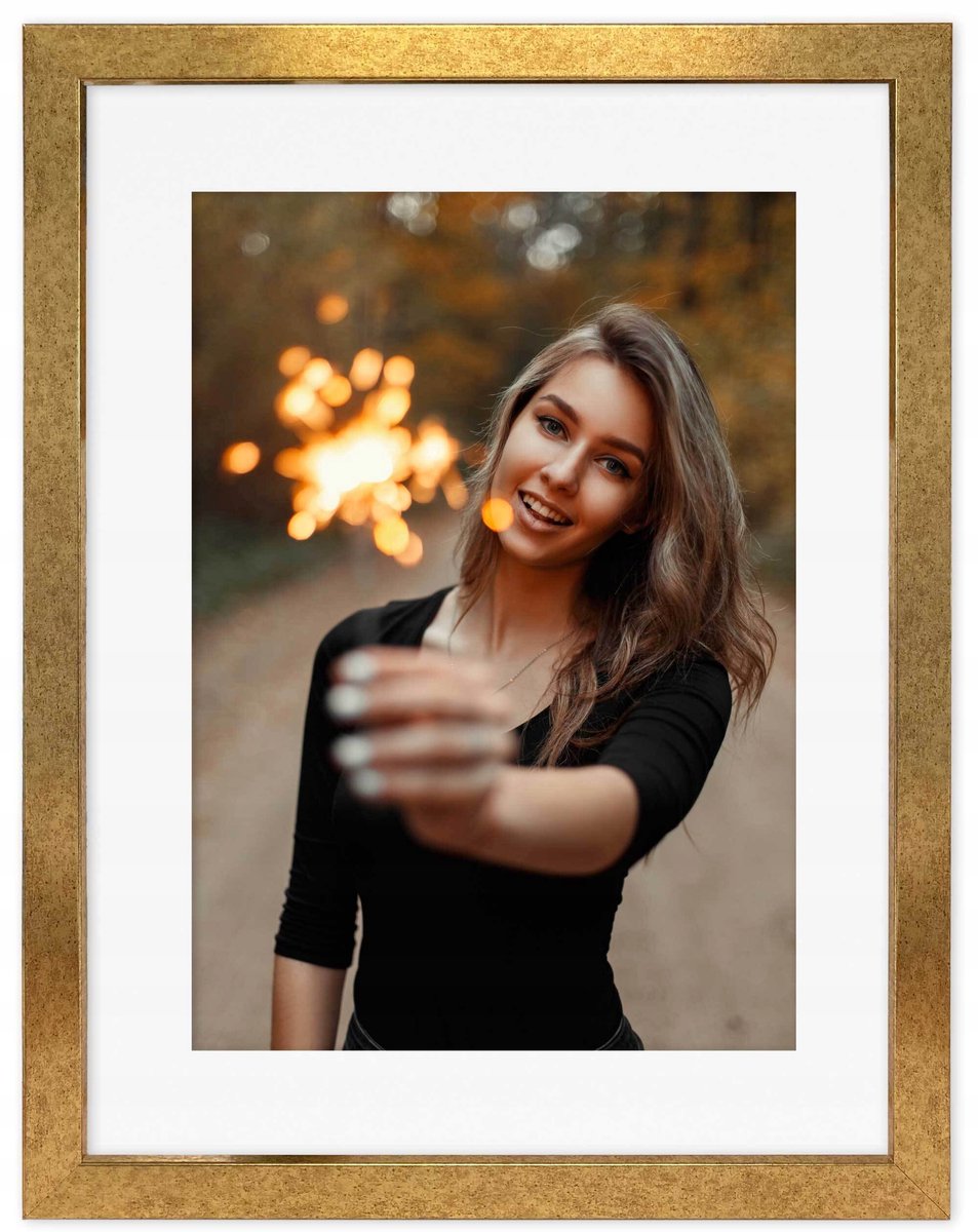 Gouden Italia Fotolijst A4 passe-partout 15x21 cm