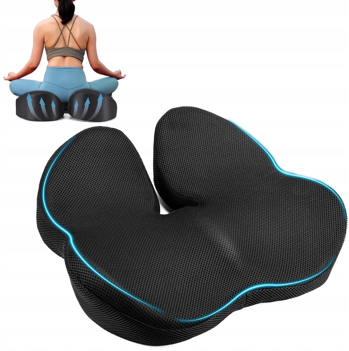 Ergonomisch Zitkussen Geheugenschuim - Comfort voor Auto & Cantoor