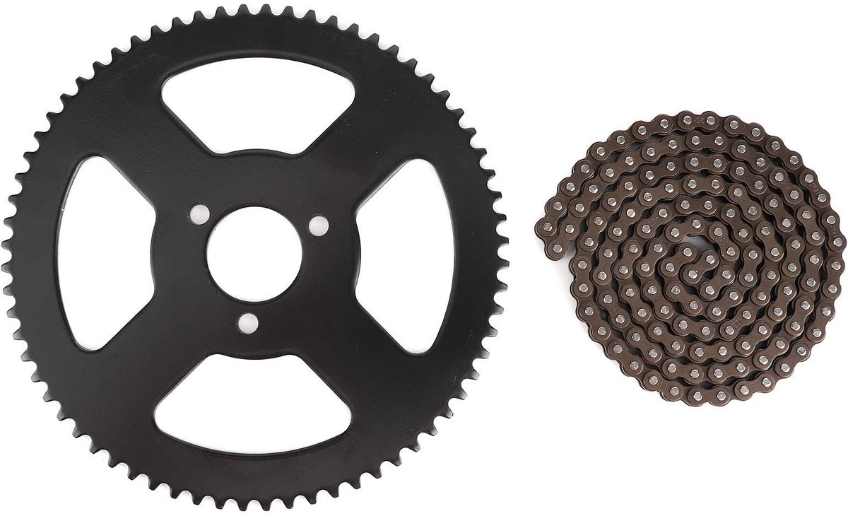Dailygoods - Aandrijfketting - 25H ketting - Duurzaam en sterk - 144 schakels - Perfecte vervanging - Geschikt voor Mini Moto